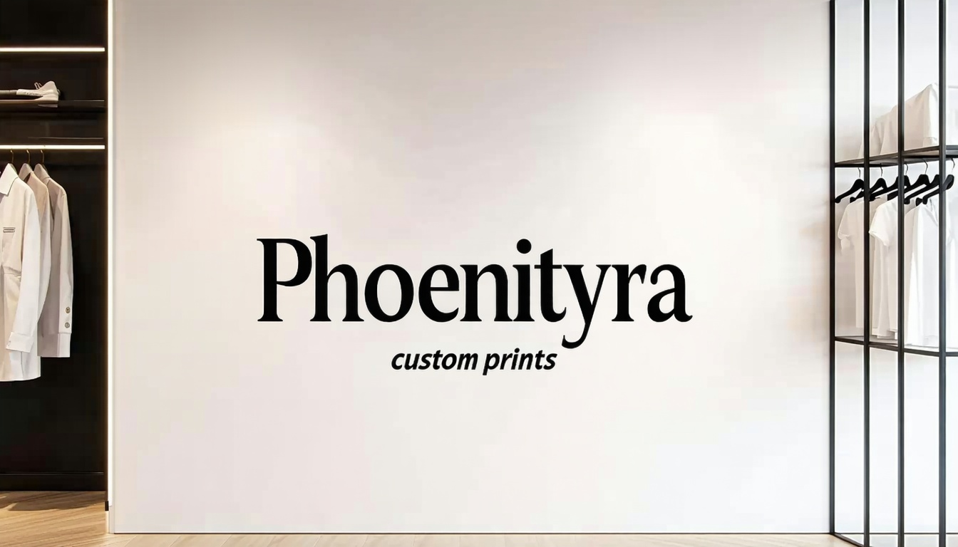 Logo of a fashion boutique that uses Phoenityra custom prints
